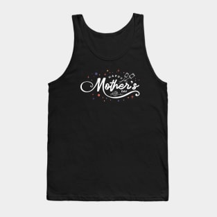 Happy mothers day in cursive, lettering, Mothers day gifts for daughters, wife, Mothers day gifts Tank Top